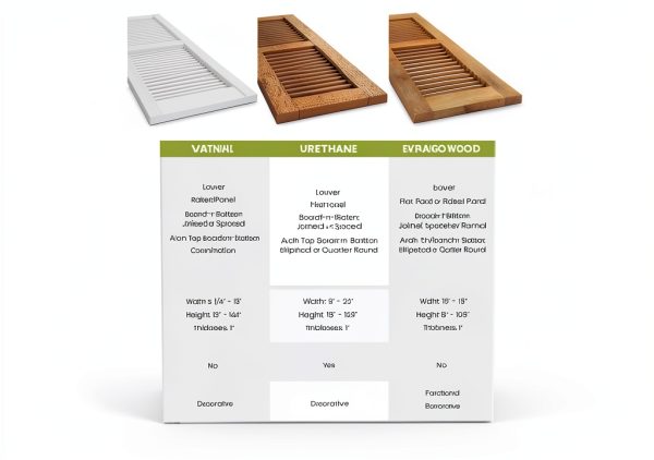 14"W x 60"H Americraft Four Board (2 Batten) Exterior Real Wood Joined Board-n-Batten Shutters w/Elliptical Top (Per Pair), Black-7