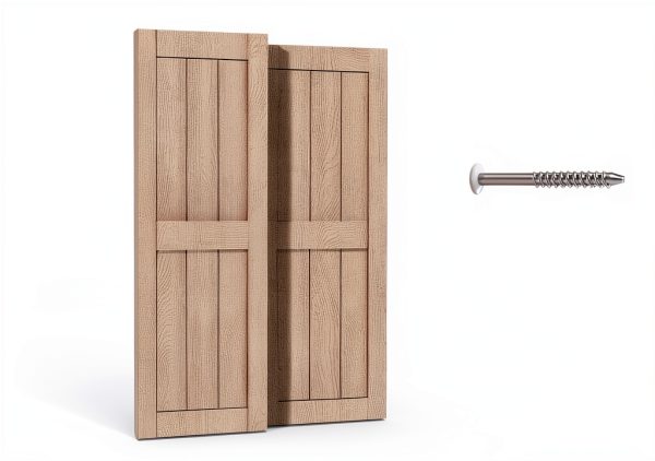 Exterior Window Shutters Ortus PP DIY White 14.5×25in Pair-8