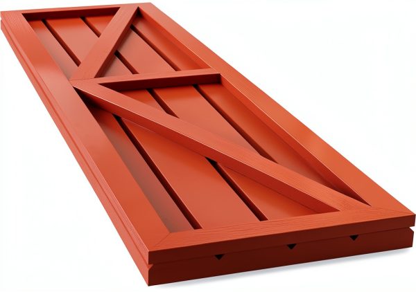 Exterior Shutters Ekena Millwork Panel Mango Wood 14" x 63" Pair-5