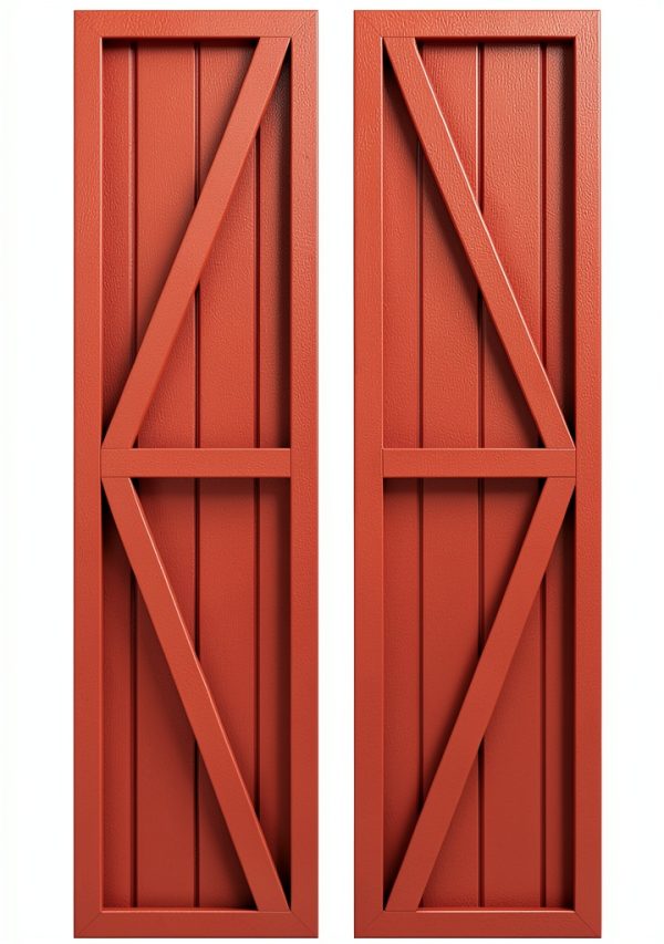 Exterior Shutters Ekena Millwork Panel Mango Wood 14" x 63" Pair-0