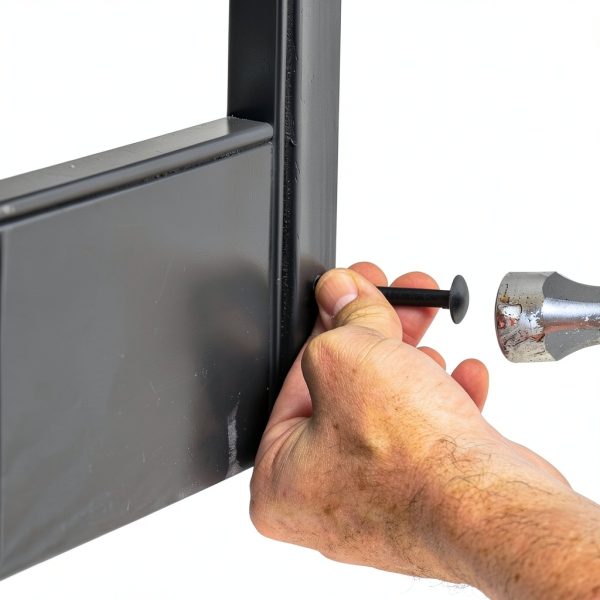 Mid America Vinyl Shutters 12"x59" Black Board Spaced Shutter-Lok-6
