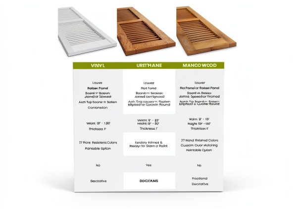 Americraft 17.5"W x 60"H Five Board Board‑Batten Shutters with Z‑Bar-7
