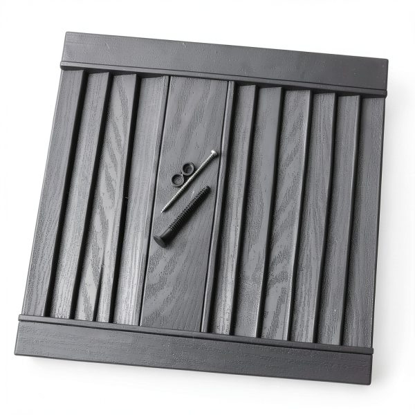 Board-n-Batten Shutters by Ekena Millwork – 75in Platinum-9