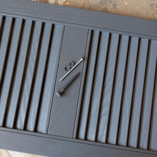Board-n-Batten Shutters by Ekena Millwork – 75in Platinum-10