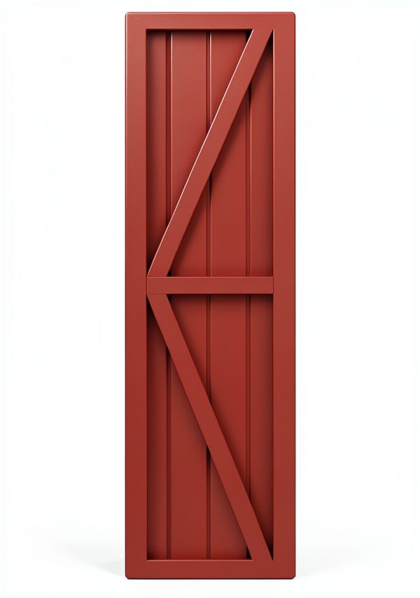 Exterior Shutters Ekena Millwork Panel Mango Wood 14" x 63" Pair-3